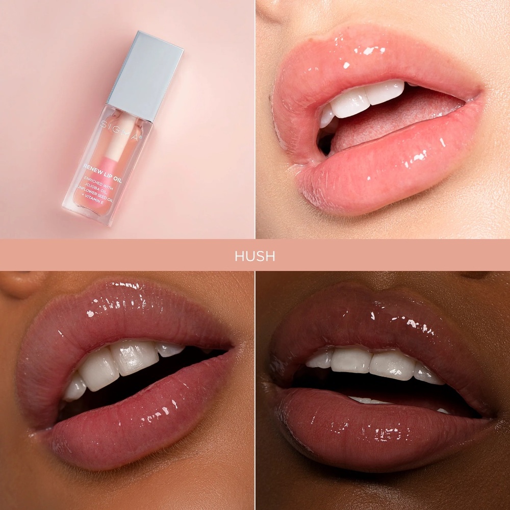 Sigma Beauty Renew Lip Oil in the color "Hush" NIB